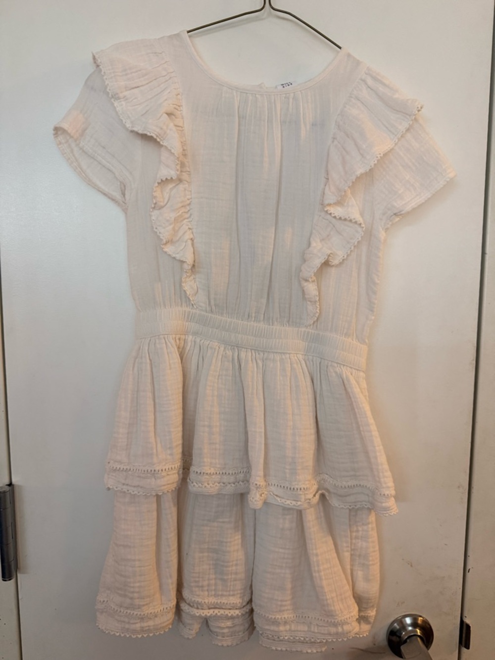 GAP Cream Ruffle-Tiered Girls' Dress